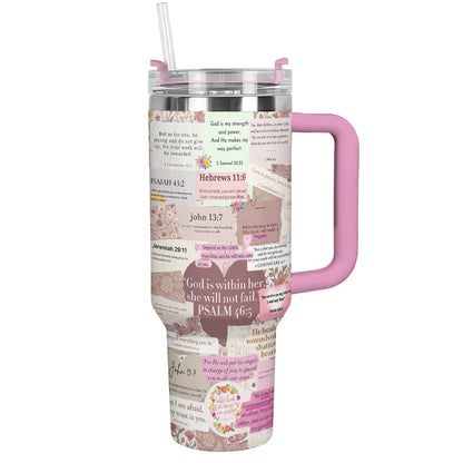 God 40 oz Tumbler God Is Within Her