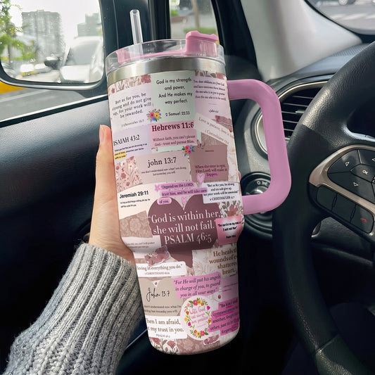 God 40 oz Tumbler God Is Within Her