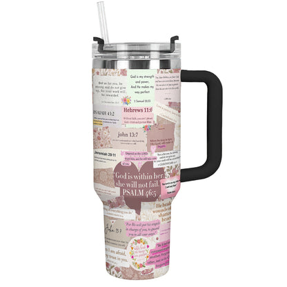 God 40 oz Tumbler God Is Within Her