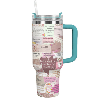 God 40 oz Tumbler God Is Within Her
