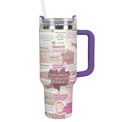 God 40 oz Tumbler God Is Within Her