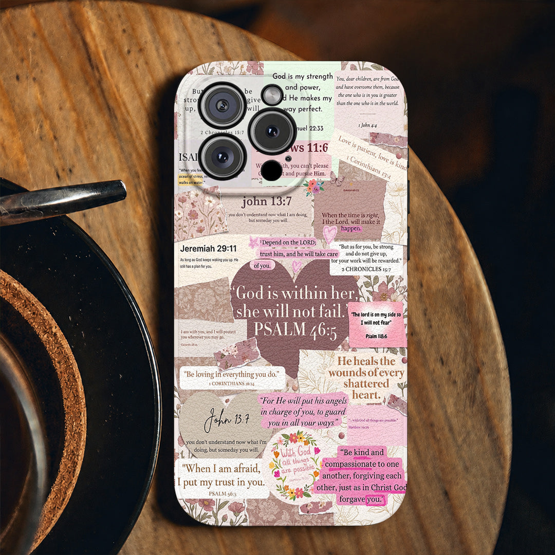 God Leather Phone Case God Is Within Her