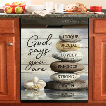 God Magnetic Dishwasher Cover God Says You Are