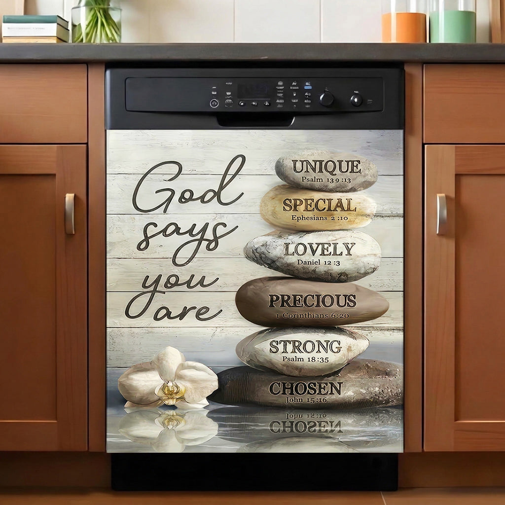 God Magnetic Dishwasher Cover God Says You Are