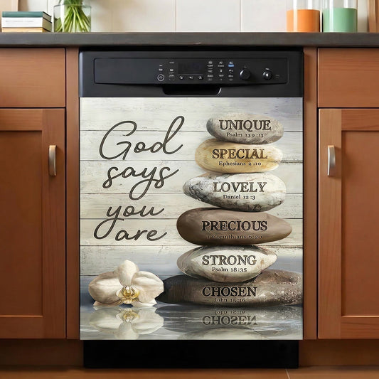 God Magnetic Dishwasher Cover God Says You Are