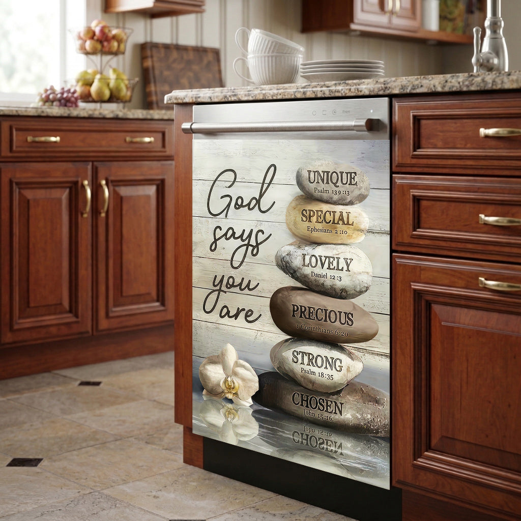 God Magnetic Dishwasher Cover God Says You Are