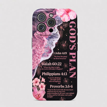 God Leather Phone Case God's Plan