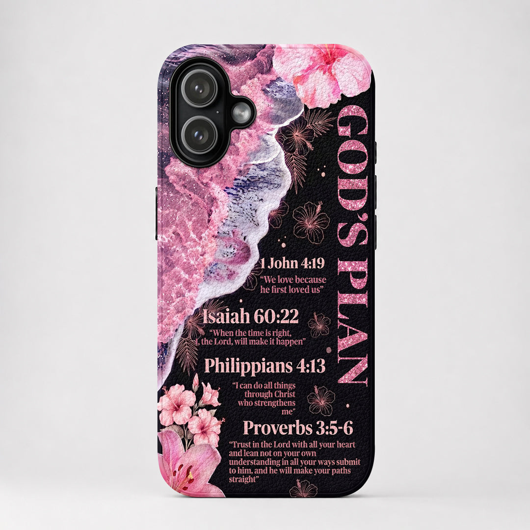 God Leather Phone Case God's Plan
