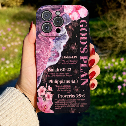 God Leather Phone Case God's Plan