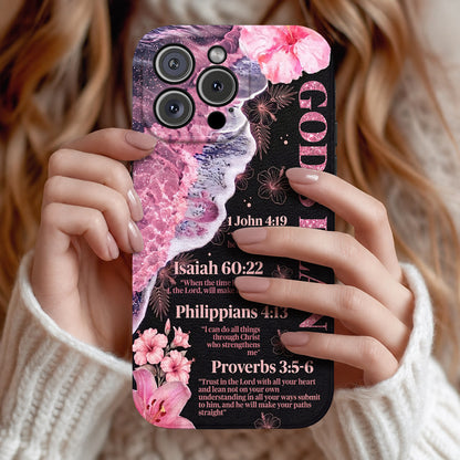 God Leather Phone Case God's Plan