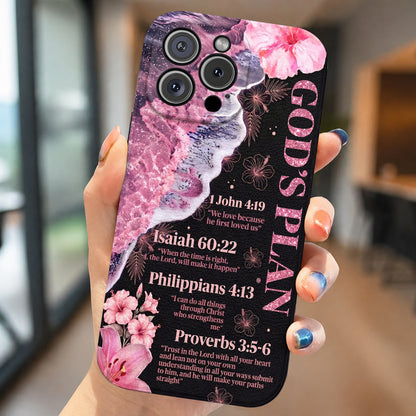 God Leather Phone Case God's Plan