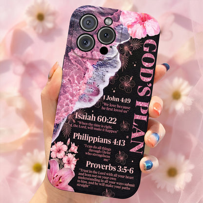 God Leather Phone Case God's Plan