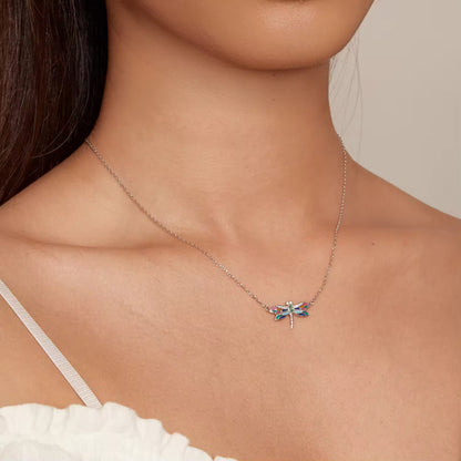 Enchanted Dragonfly Necklace – 925 Sterling Silver