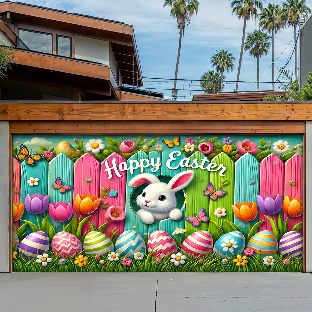 Easter Garage Door Banner Decoration Happy Easter