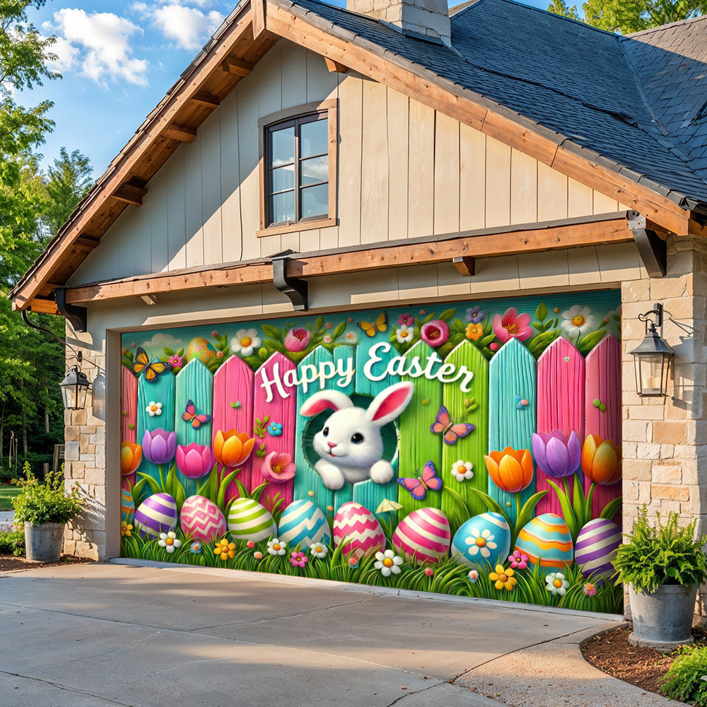 Easter Garage Door Banner Decoration Happy Easter