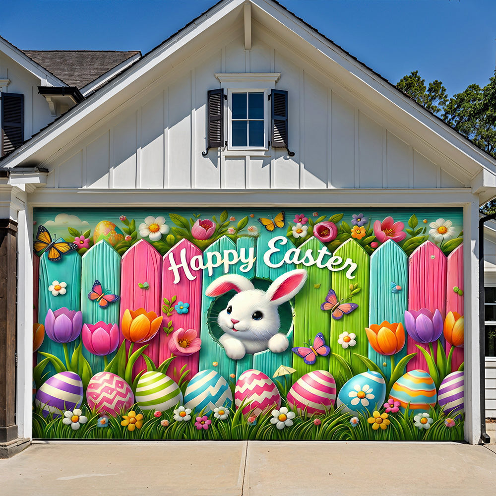 Easter Garage Door Banner Decoration Happy Easter