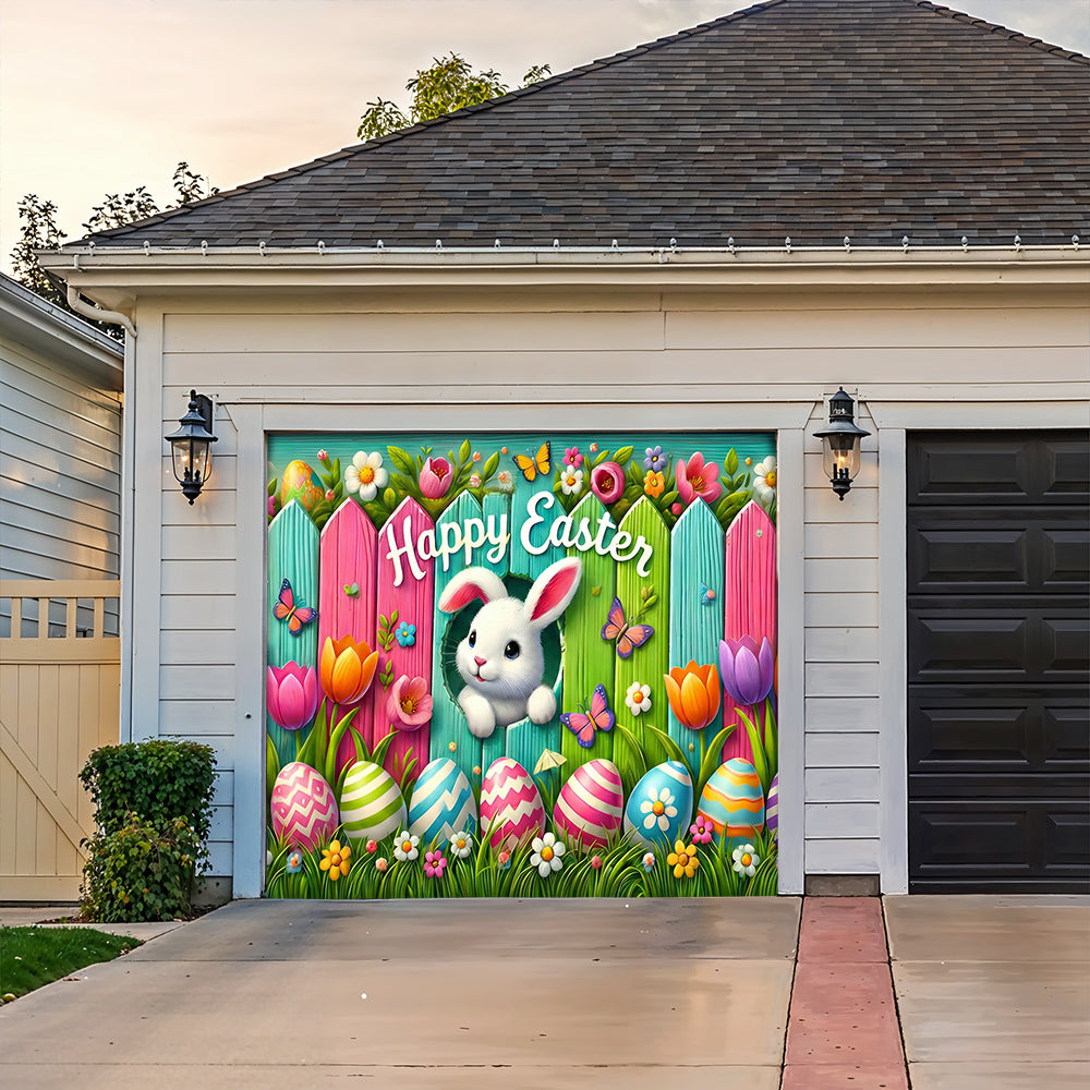 Easter Garage Door Banner Decoration Happy Easter