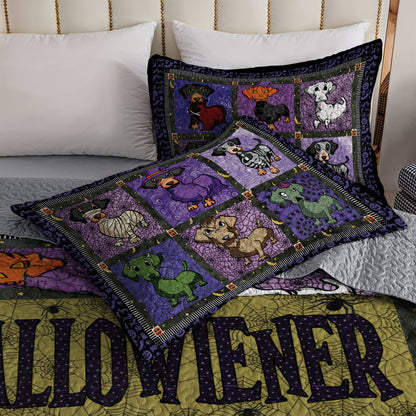 Dachshund All Season Quilt 3-Piece Set Happy Hallowiener