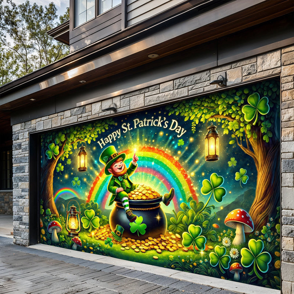 Patrick's Day Garage Door Banner Decoration - Happy St.Patrick's Day