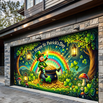 Patrick's Day Garage Door Banner Decoration - Happy St.Patrick's Day
