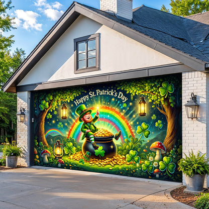 Patrick's Day Garage Door Banner Decoration - Happy St.Patrick's Day