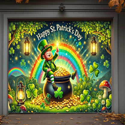 Patrick's Day Garage Door Banner Decoration - Happy St.Patrick's Day
