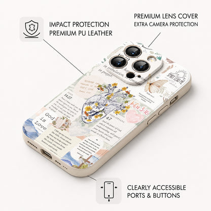 God Leather Phone Case The Heart Of Faith