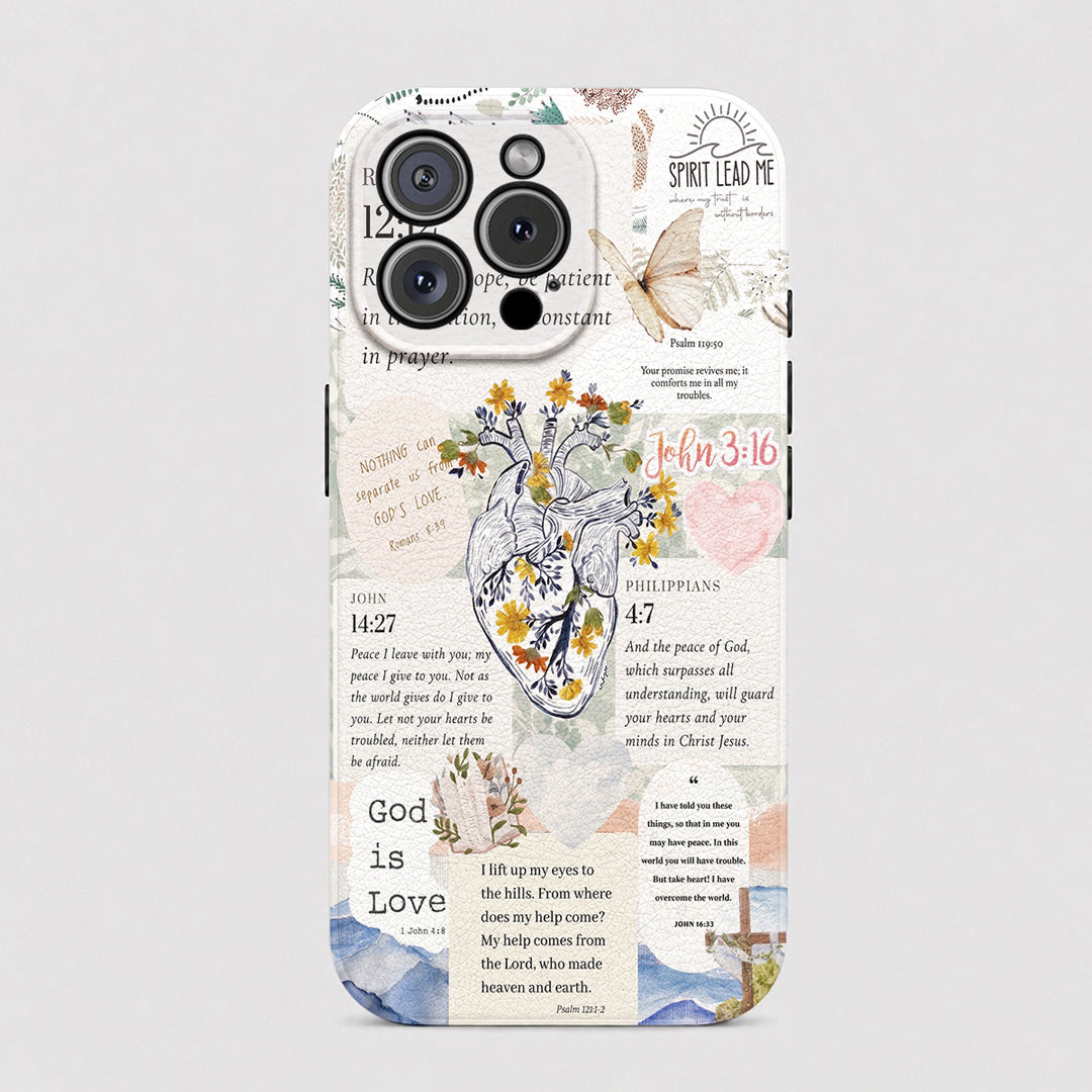 God Leather Phone Case The Heart Of Faith