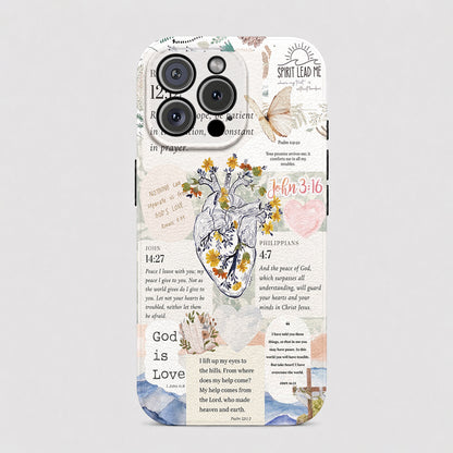 God Leather Phone Case The Heart Of Faith