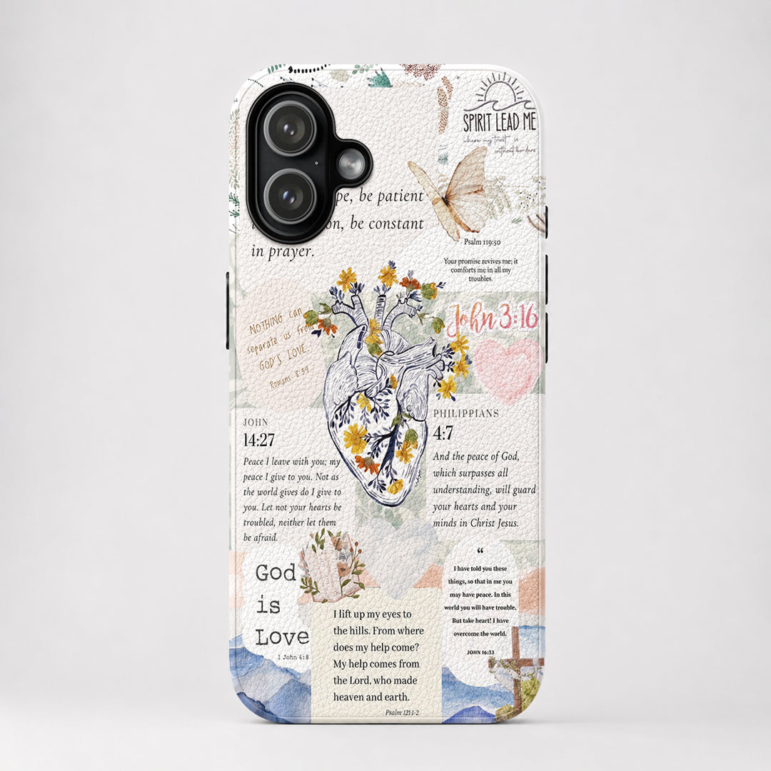 God Leather Phone Case The Heart Of Faith