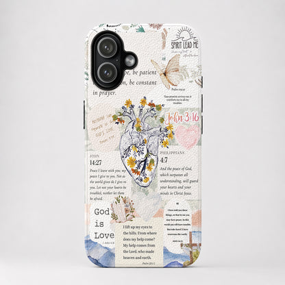 God Leather Phone Case The Heart Of Faith