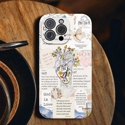 God Leather Phone Case The Heart Of Faith