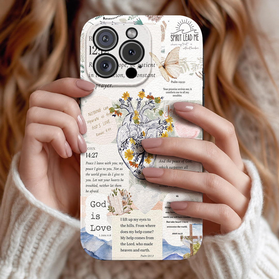 God Leather Phone Case The Heart Of Faith