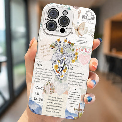 God Leather Phone Case The Heart Of Faith