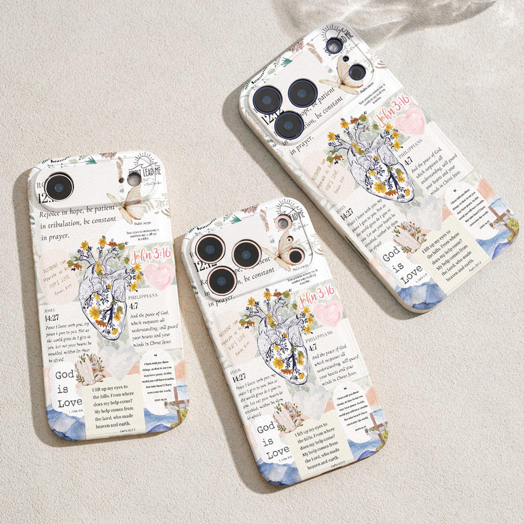 God Leather Phone Case The Heart Of Faith