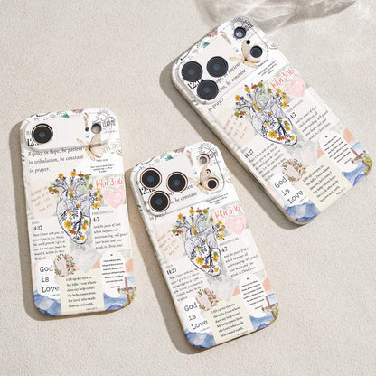 God Leather Phone Case The Heart Of Faith