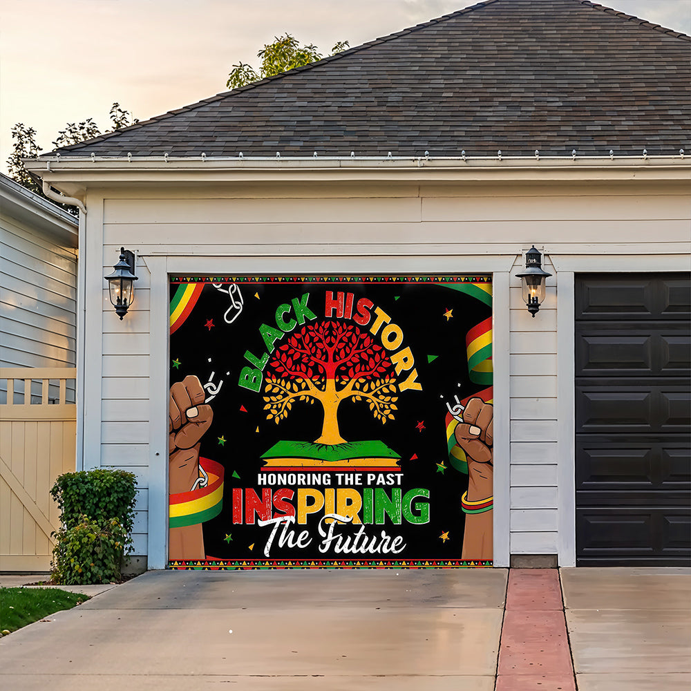 2026 Black History Month Garage Door Banner Decoration - Honoring The Past Inspiring The Future