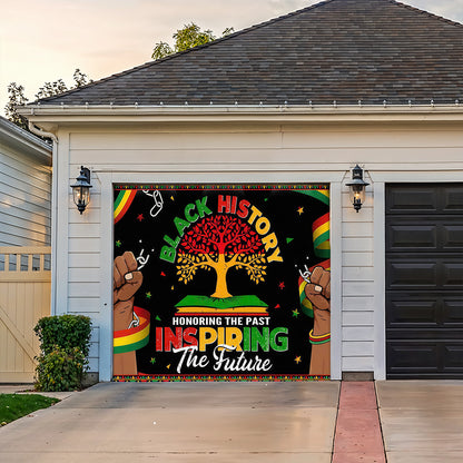 2026 Black History Month Garage Door Banner Decoration - Honoring The Past Inspiring The Future