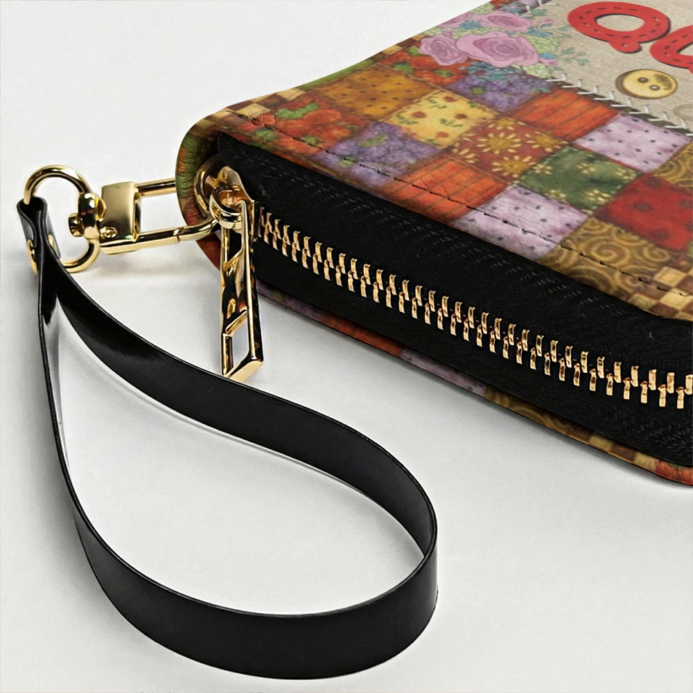 Sewing Lover Leather Wallet I Just Shop Faster Than I Quilt