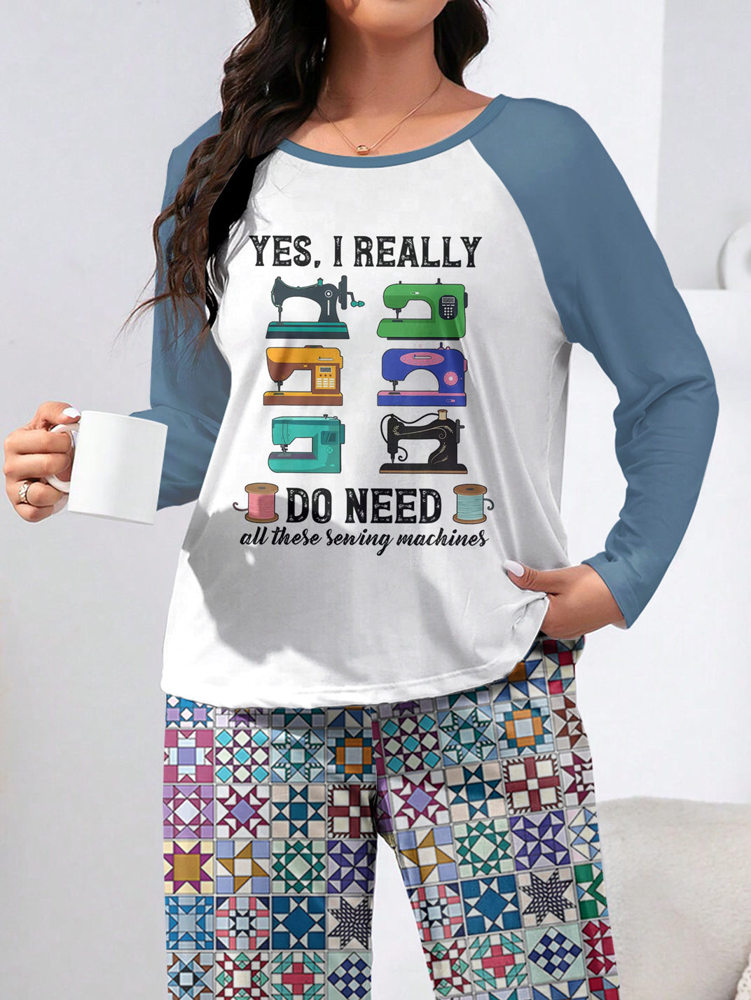 Sewing Lover Raglan Lounge Pajamas I Really Do Need All These Sewing Machines