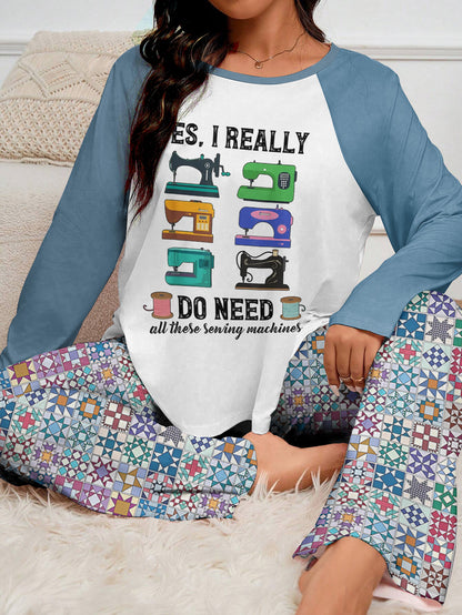 Sewing Lover Raglan Lounge Pajamas I Really Do Need All These Sewing Machines