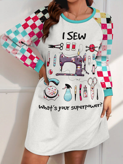Sewing Lover Raglan Dress I Sew What's Your Superpower
