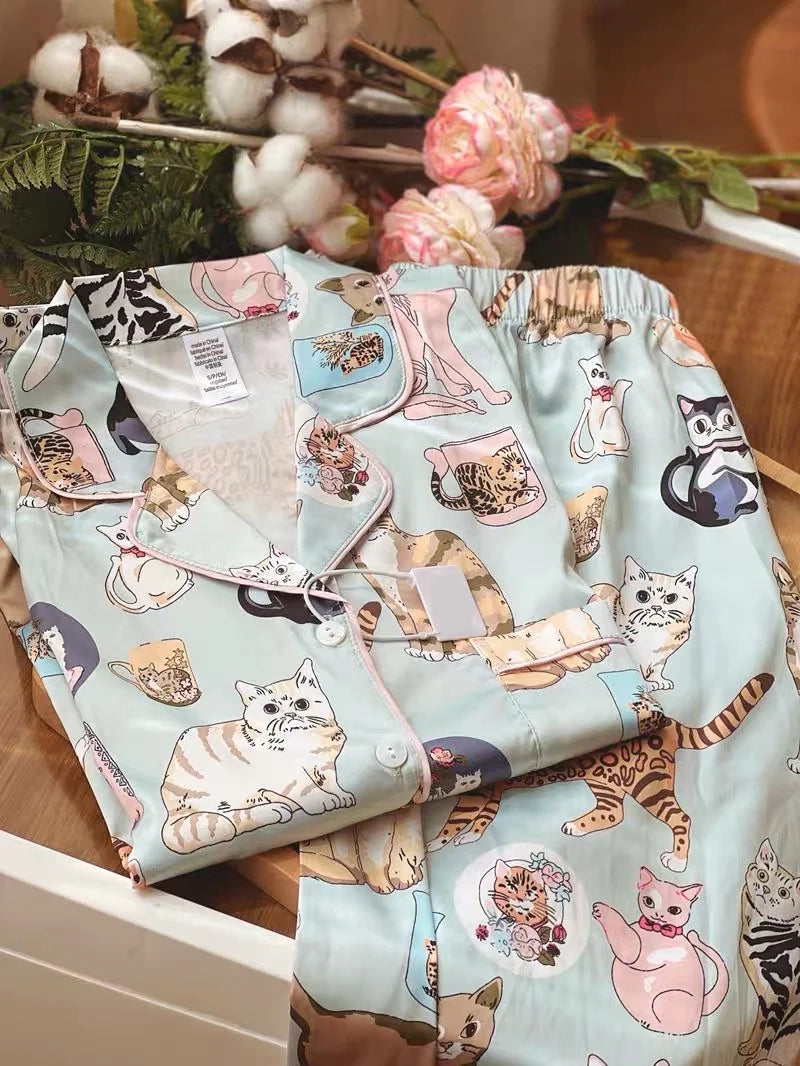 Purrfect Dreams Two-piece Pajamas