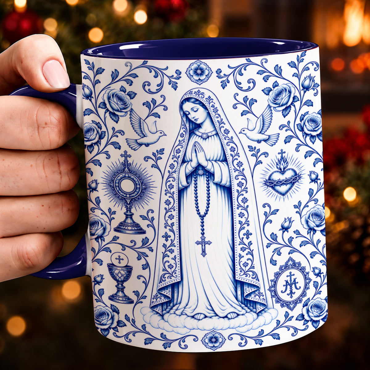 Christian Ceramic Accent Mug Our Lady of Grace