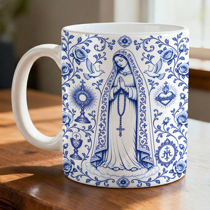 Christian Ceramic Accent Mug Our Lady of Grace