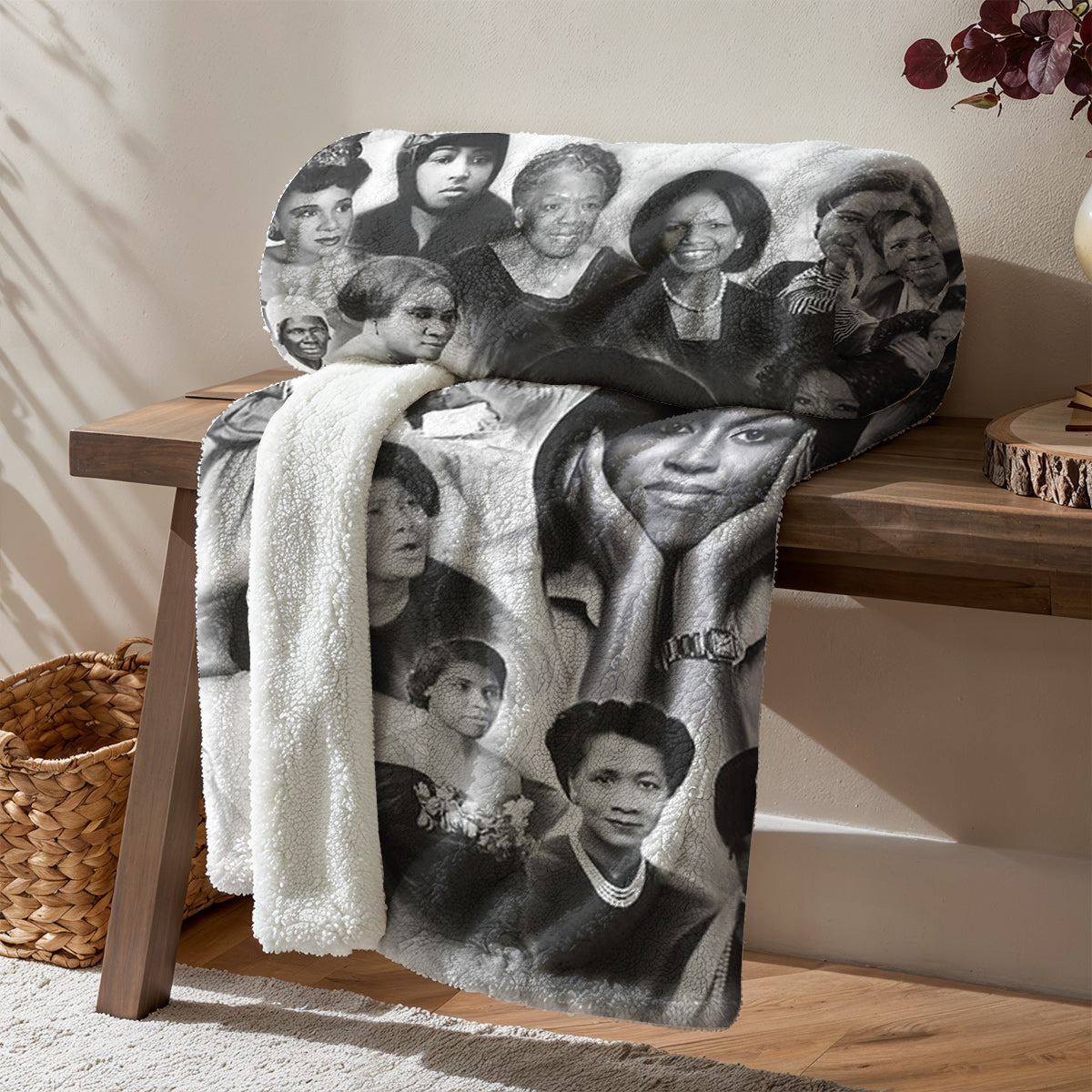 2026 Black History Month Fleece Blanket Inspirational African American Women