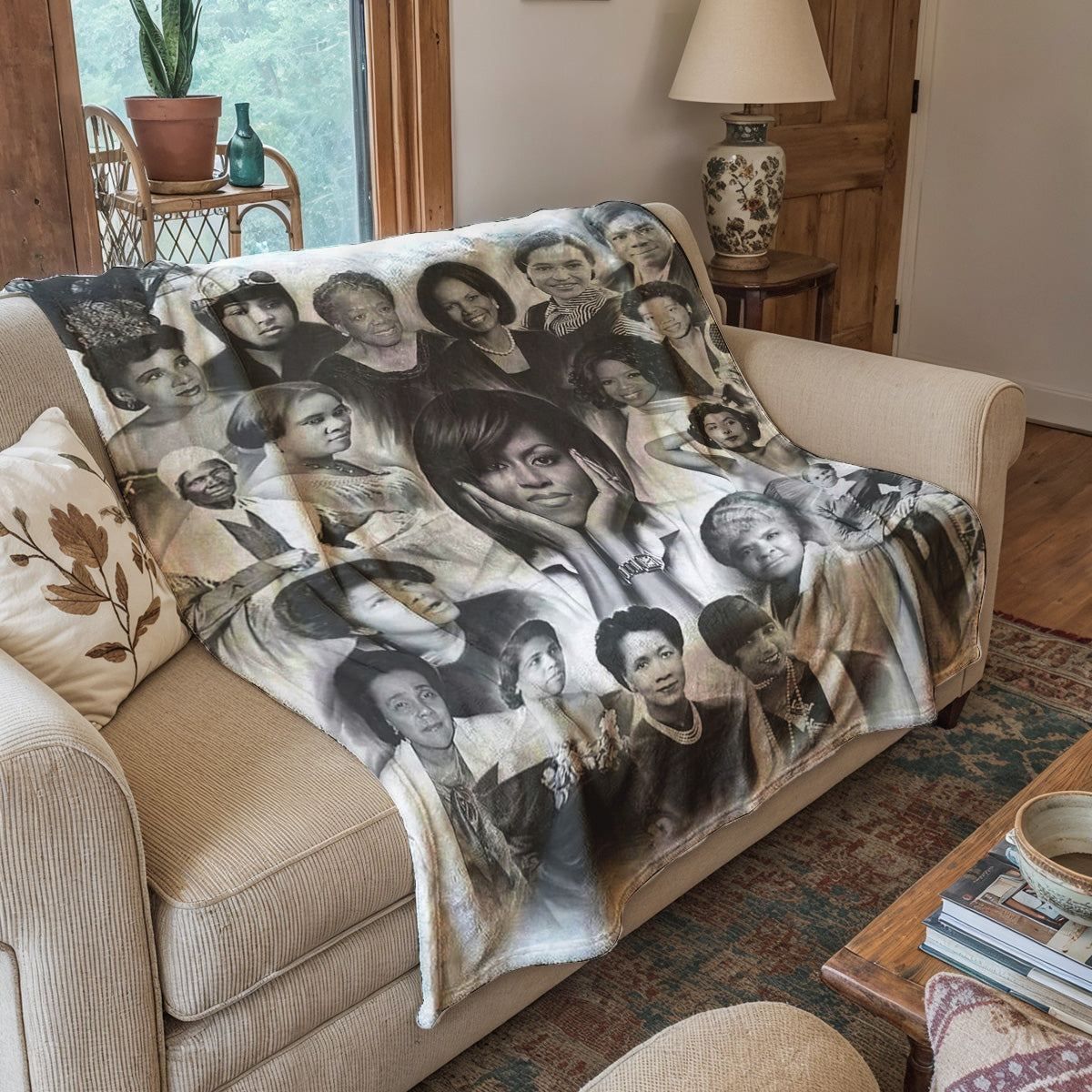 2026 Black History Month Fleece Blanket Inspirational African American Women