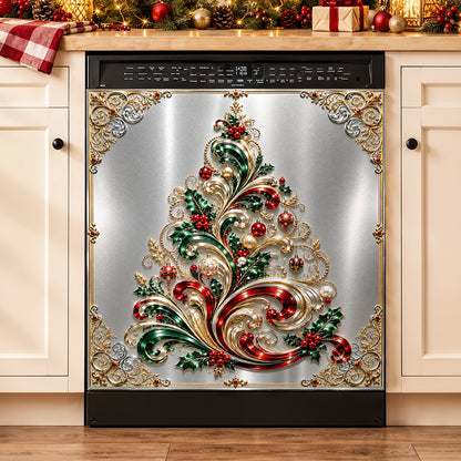 Christmas Magnetic Dishwasher Jeweled Christmas Tree