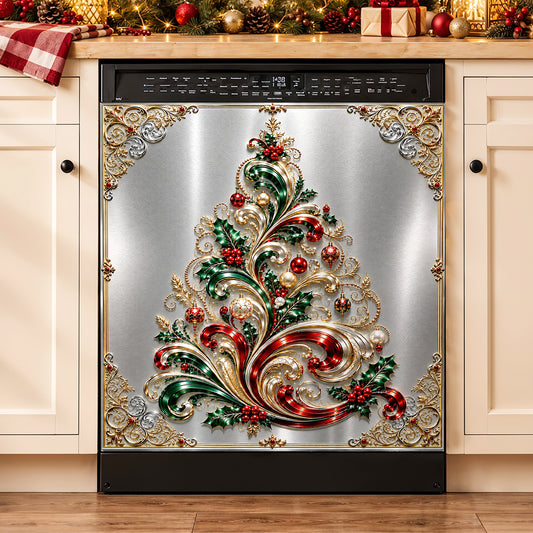 Christmas Magnetic Dishwasher Jeweled Christmas Tree