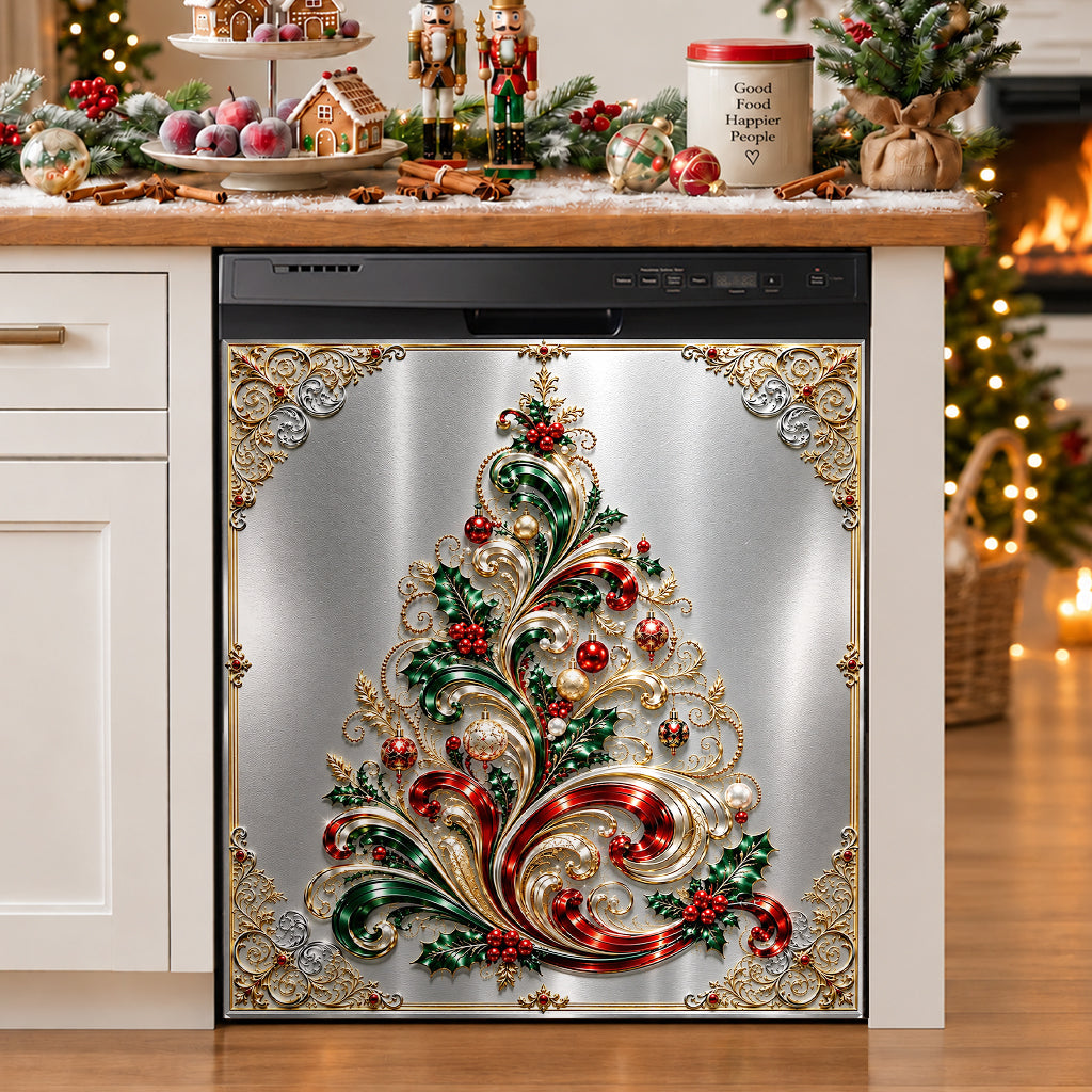 Christmas Magnetic Dishwasher Jeweled Christmas Tree